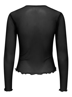 ONLNOX L/S O-NECK TOP BOX JRS Black
