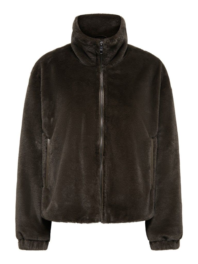 ONLDANA SOL FAUX FUR JACKET CC OTW Demitasse
