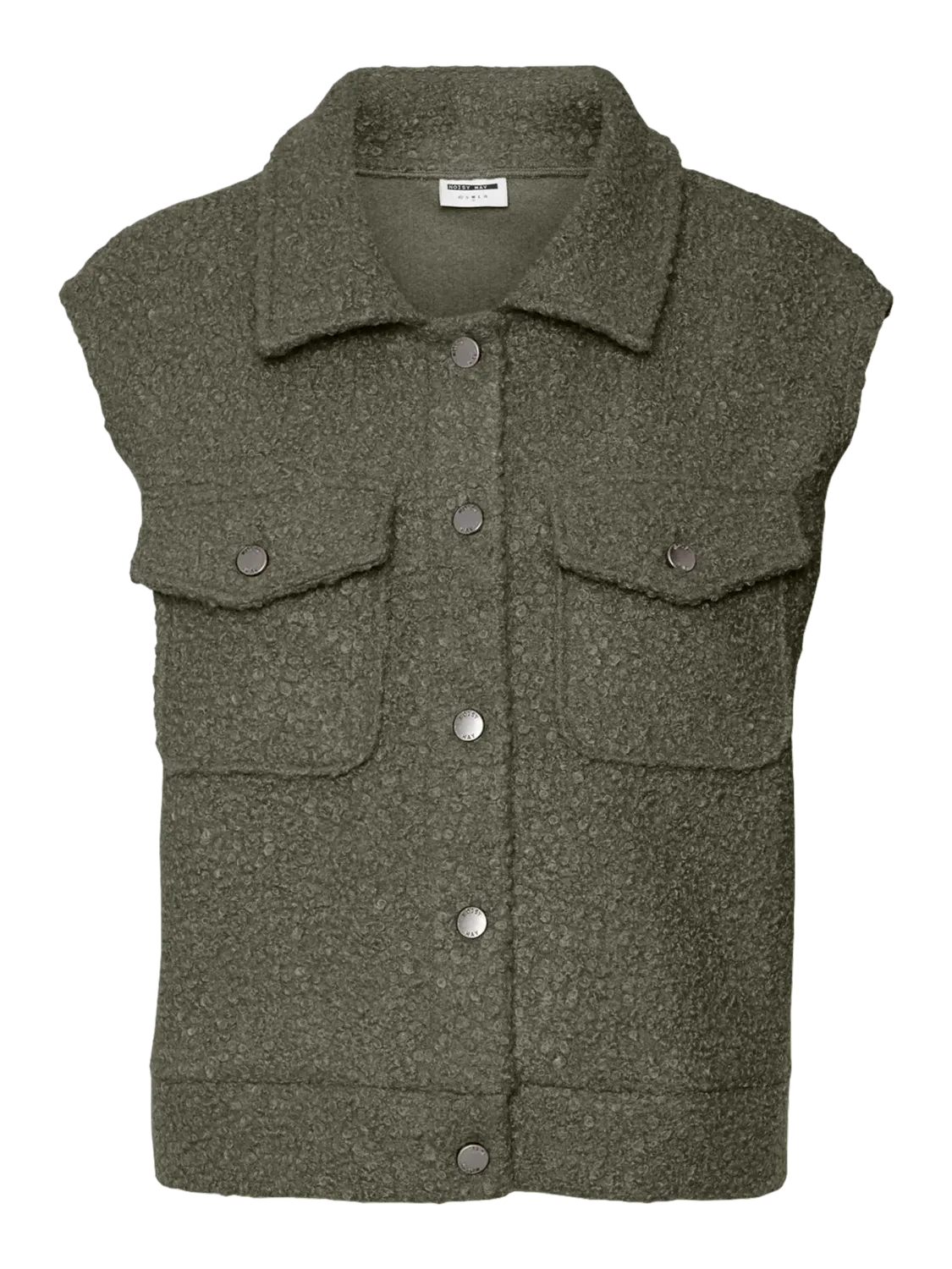 NMHINNY S/L BOUCLE VEST /3 Kalamata/DARK METAL