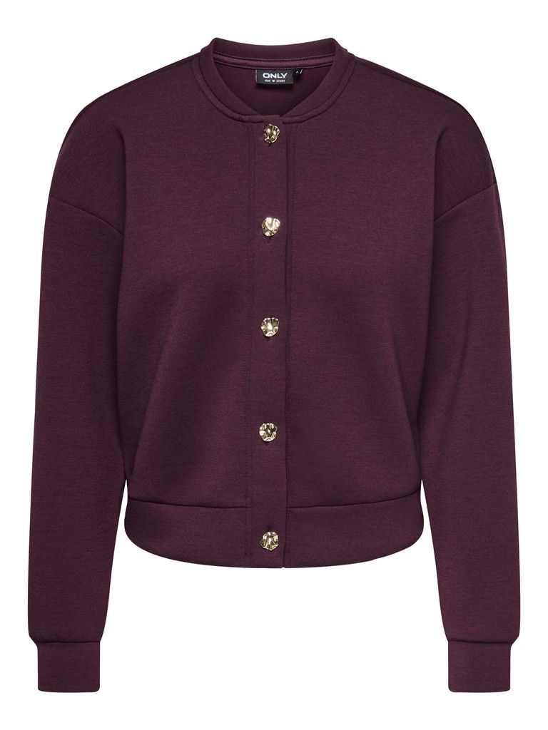 ONLNAOMI L/S BOMBER RS SWT Fig-Gold buttons