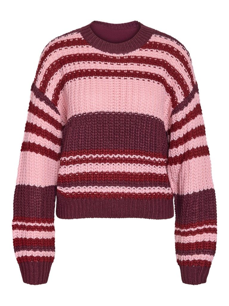 NMCHARLIE L/S O-NECK KNIT NOOS Fig/ROMANCE ROSE + R