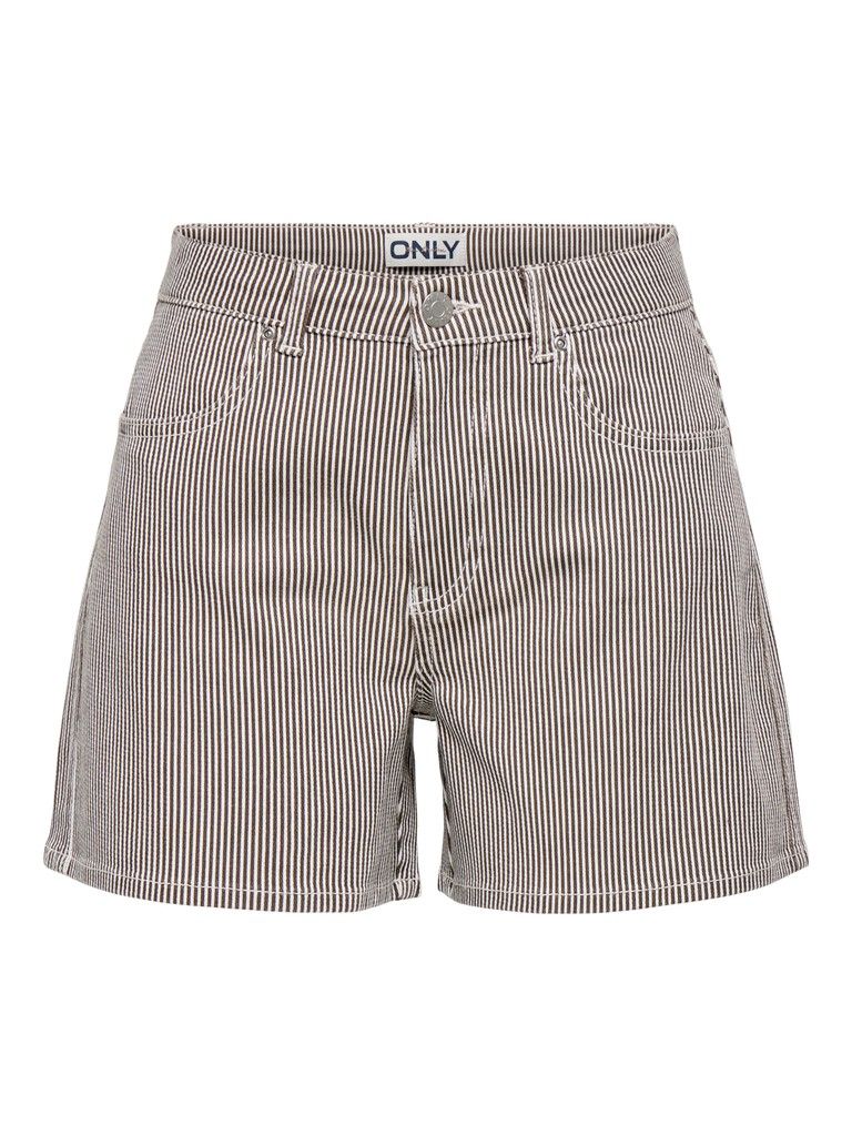 ONLVOX HW STRIPE SHORTS PNT Cloud Dancer/CHOCOLA