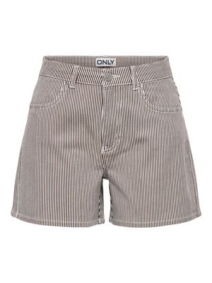 ONLVOX HW STRIPE SHORTS PNT Cloud Dancer/CHOCOLA