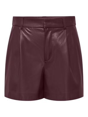 ONLSMOOTH HW FAUX LEA SHORTS CC PNT Fudge
