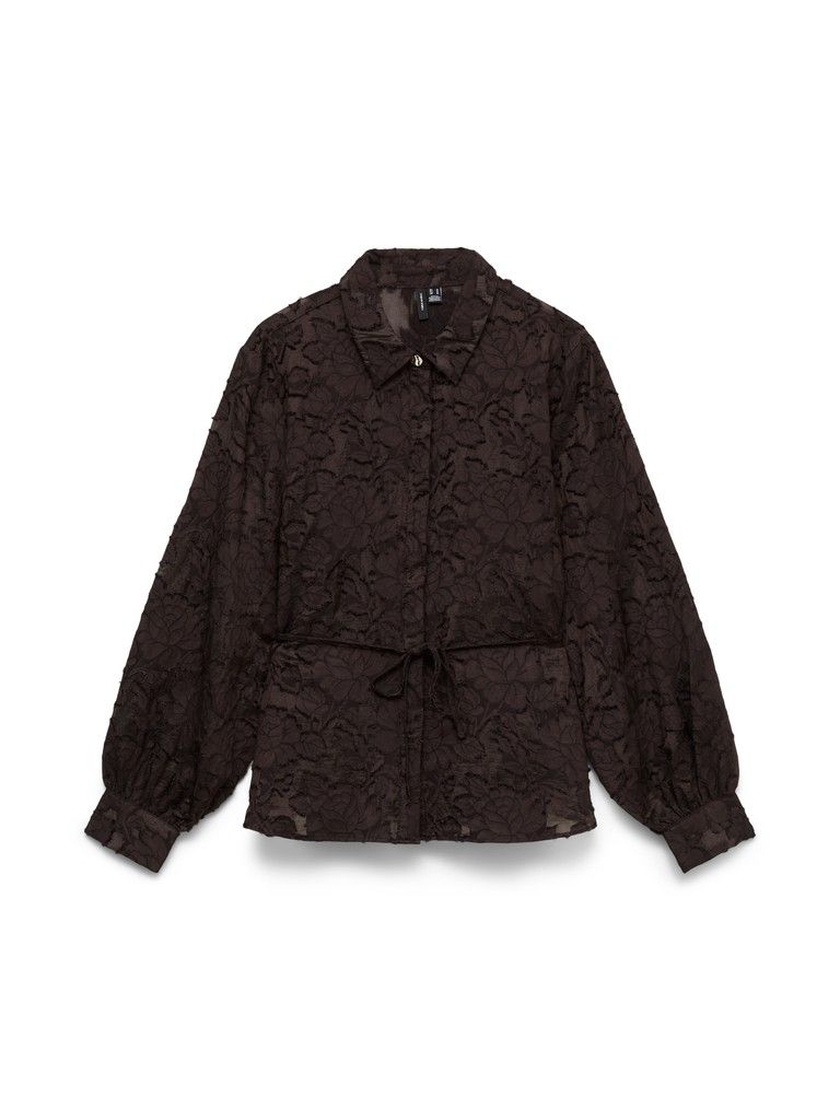 VMJOY L/S SHIRT WVN Chocolate Torte