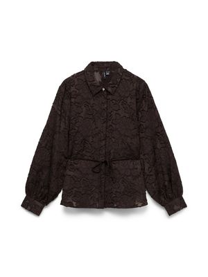 VMJOY L/S SHIRT WVN Chocolate Torte