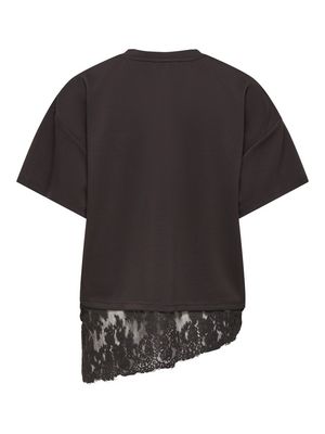 STUMATO S/S LACE TEE SWT Chocolate Torte