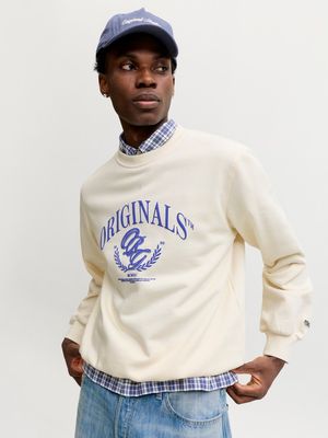 JORFREDERIKSBERG FRONT SWEAT CREW NECK Whisper White