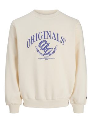 JORFREDERIKSBERG FRONT SWEAT CREW NECK Whisper White