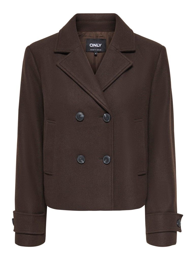 ONLFREJA SHORT DB JACKET OTW NOOS Hot Fudge/MELANGE