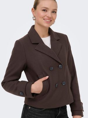 ONLFREJA SHORT DB JACKET OTW NOOS Hot Fudge/MELANGE
