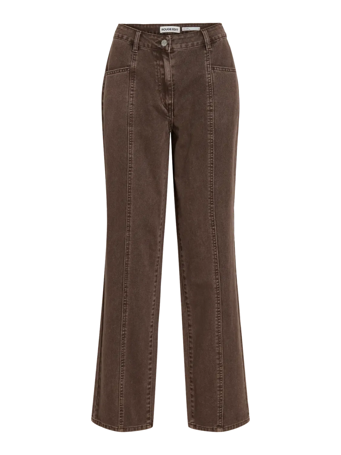 ROUPARK EW F/L TAPERED JEANS Chicory Coffee/WASHE