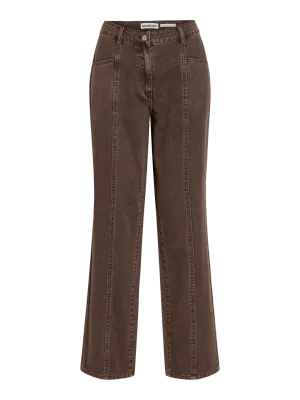 ROUPARK EW F/L TAPERED JEANS Chicory Coffee/WASHE