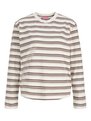 JXSOPHIA BOXY LS STRIPE TEE JRS SN Carafe/Vanilla Ice