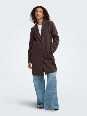 JDYECHO COAT OTW NOOS Chocolate Torte/MELA