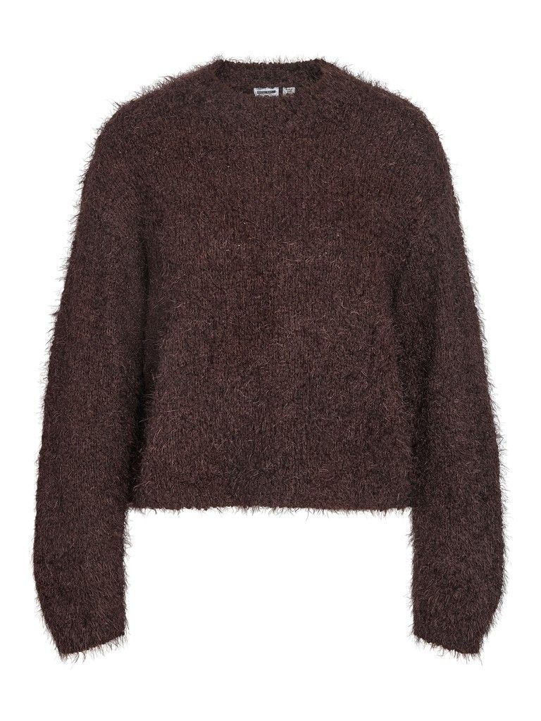 NMSASSY L/S O-NECK KNIT NOOS Chocolate Plum