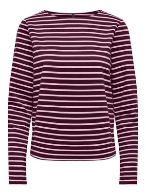 ONLKELLIE L/S BOATNECK TOP CC JRS Fig/(Nea) pale lilac