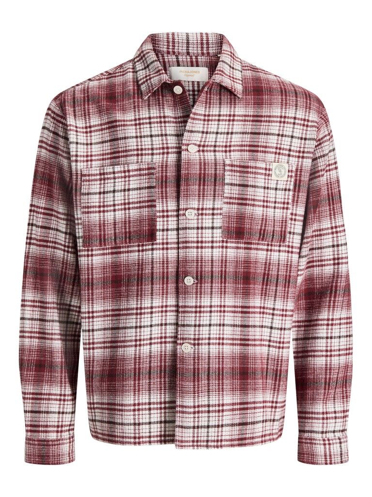 JORFREDERIKSBERG FLANNEL OVERSHIRT LS SN Chocolate Truffle-CHECKS