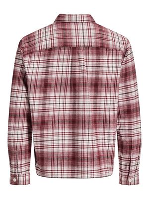 JORFREDERIKSBERG FLANNEL OVERSHIRT LS SN Chocolate Truffle-CHECKS
