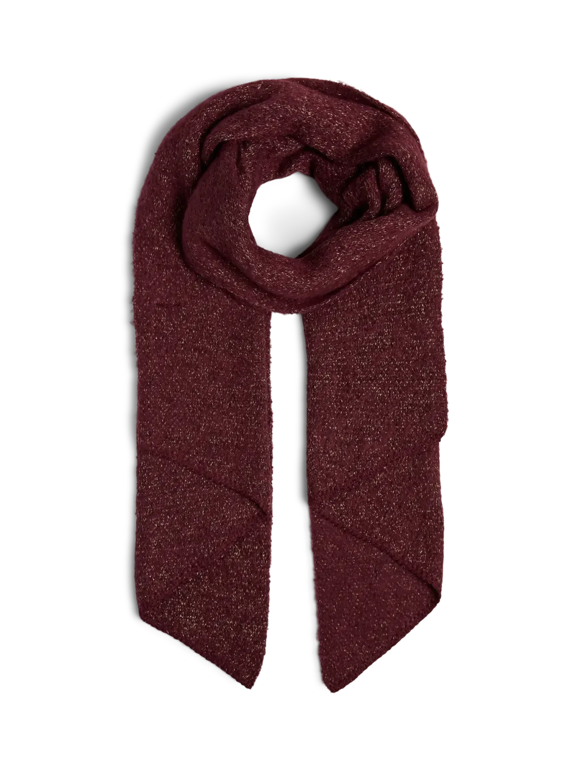 PCPYRON LONG SCARF LUREX NOOS BC Tawny Port/GOLD LURE