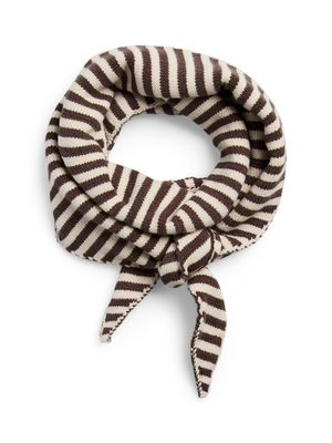 PCKOMMA TRIANGLE SCARF NOOS BC Hot Fudge/Whitecap G