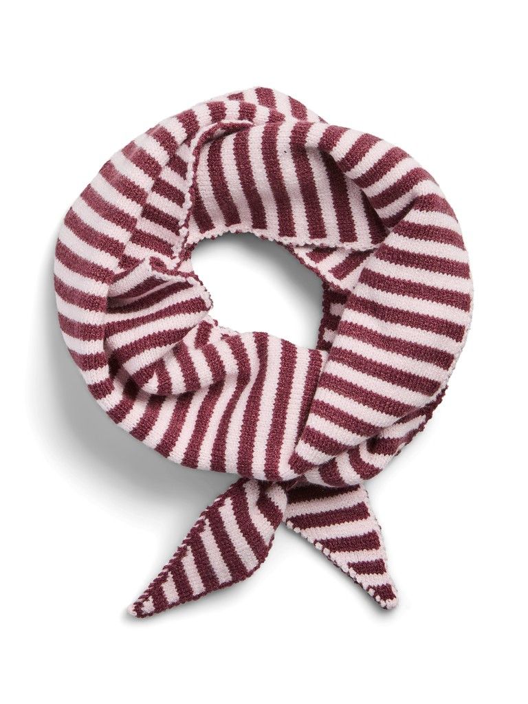 PCKOMMA TRIANGLE SCARF NOOS BC Tawny Port/Pink A Bo