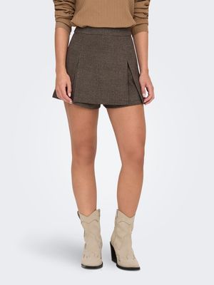 ONLELLY-DELL HW PLEAT SKORT TLR NOOS Black-WHITE PEPPER W DARK BROW