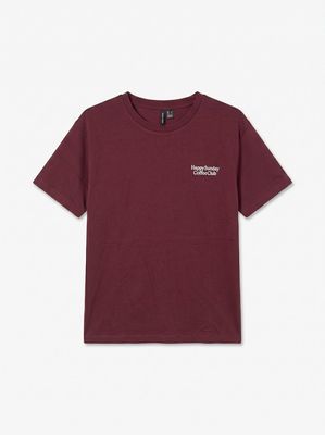 VMPAULINA THEA SS T-SHIRT JRS NOOS Windsor Wine/COFFEE
