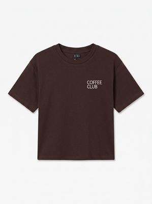 VMPAULINA THEA SS T-SHIRT JRS NOOS Chocolate Torte/COFF