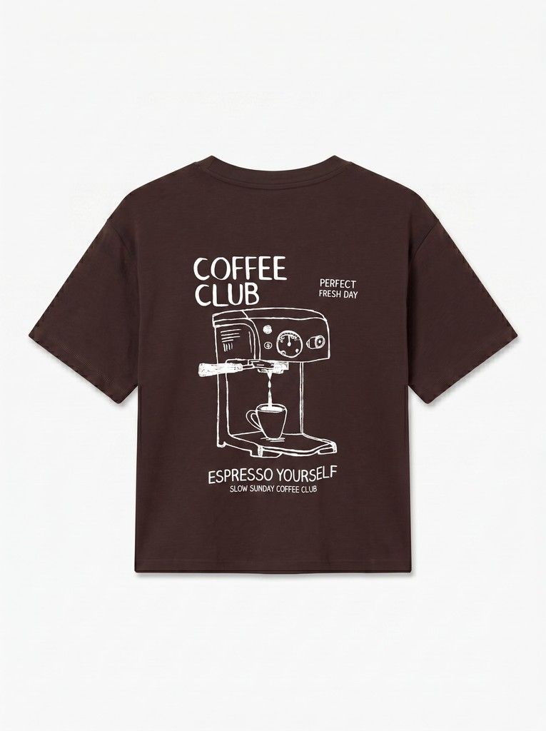 VMPAULINA THEA SS T-SHIRT JRS NOOS Chocolate Torte/COFF