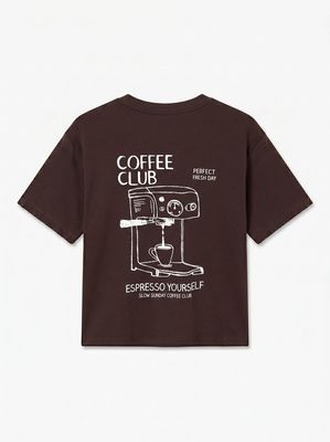 VMPAULINA THEA SS T-SHIRT JRS NOOS Chocolate Torte/COFF