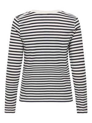 JDYPISA L/S PRINT TOP JRS NOOS Cloud Dancer/NEW STR