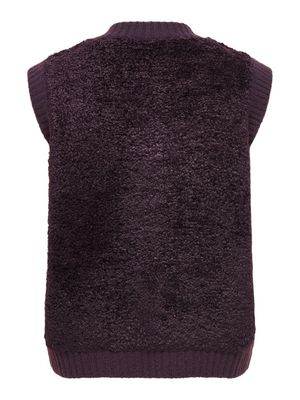 JDYEIRA LIFE S/L ON BUTTON VEST KNT NOOS Plum Perfect