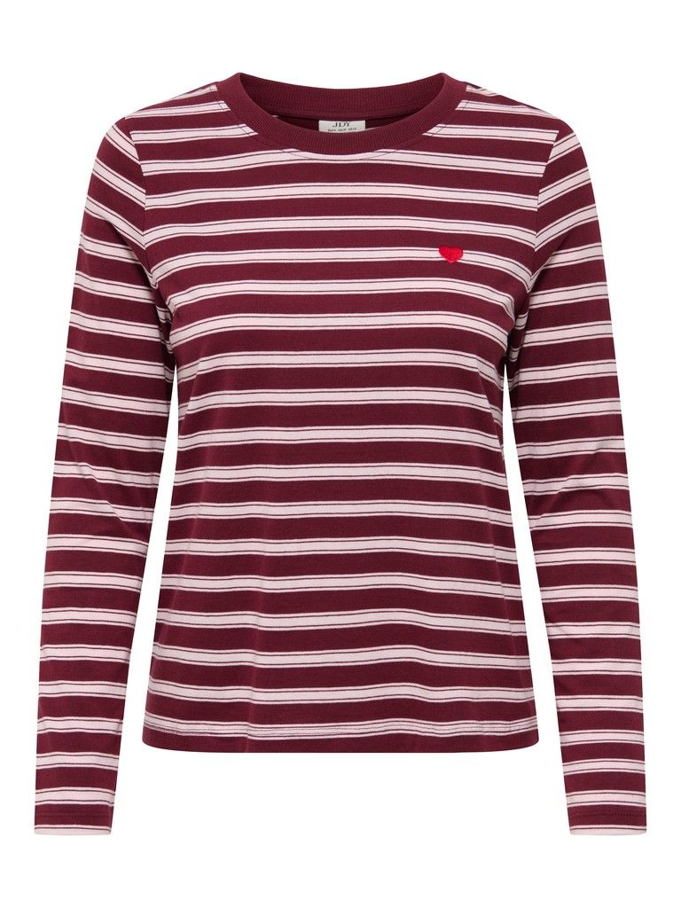 JDYPISA L/S PRINT TOP JRS NOOS Windsor Wine/CHELSEA