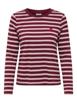 JDYPISA L/S PRINT TOP JRS NOOS Windsor Wine/CHELSEA
