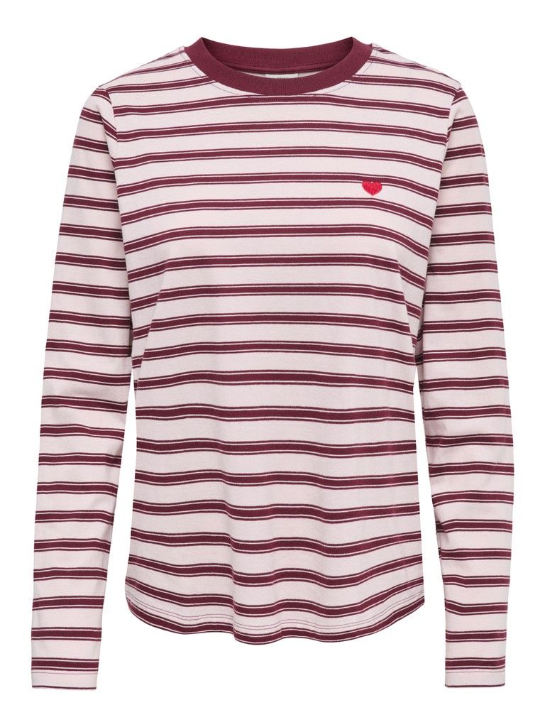 JDYPISA L/S PRINT TOP JRS NOOS Chalk Pink/CHELSEA S