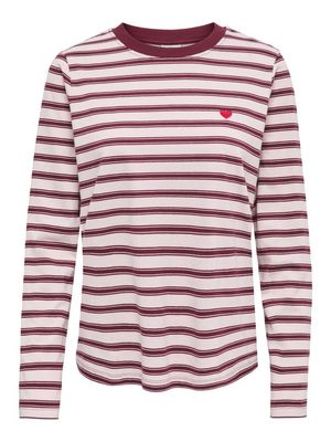 JDYPISA L/S PRINT TOP JRS NOOS Chalk Pink/CHELSEA S