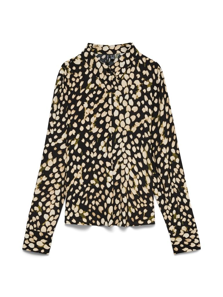 VMMIRIAM LS SHIRT WVN BTQ Black-MIRIAM