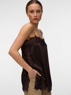 VMCHARM LACE SINGLET WVN BOO Chocolate Torte