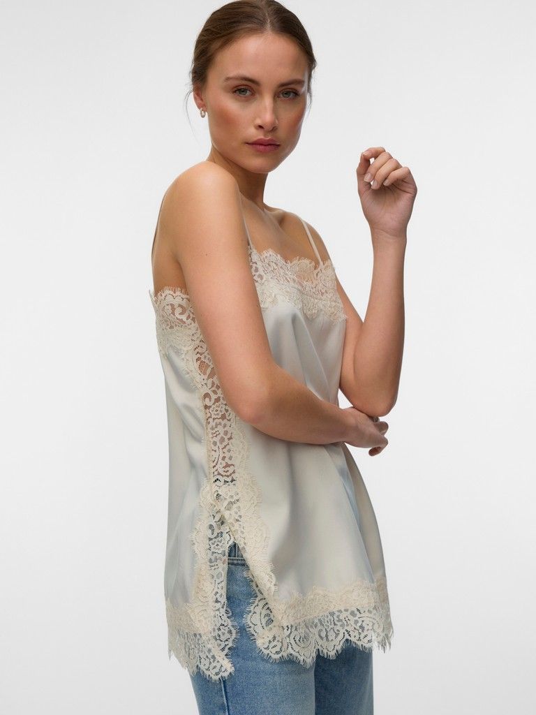 VMCHARM LACE SINGLET WVN BOO Fog