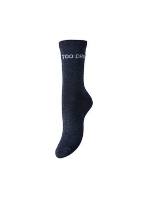 PCSOLIA LUREX SOCKS FC Maritime Blue-Too drunk to wor