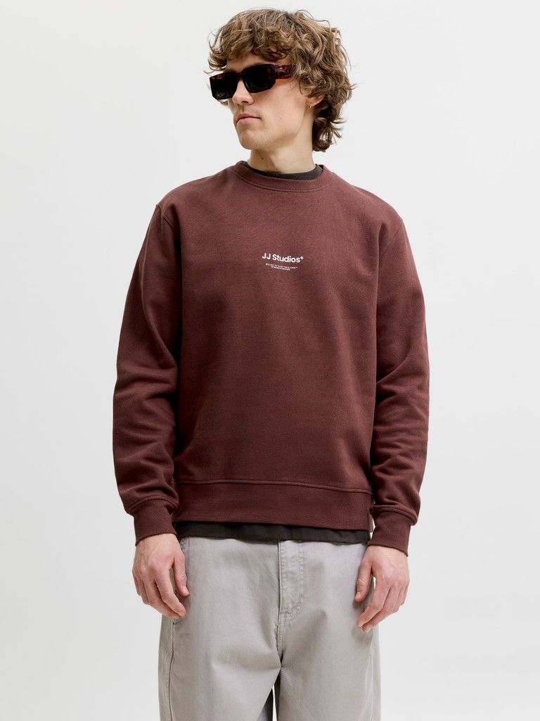 JJESOHO SWEAT CREW NECK NOOS Bitter Chocolate