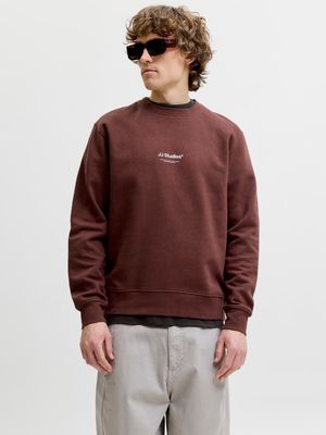JJESOHO SWEAT CREW NECK NOOS Bitter Chocolate
