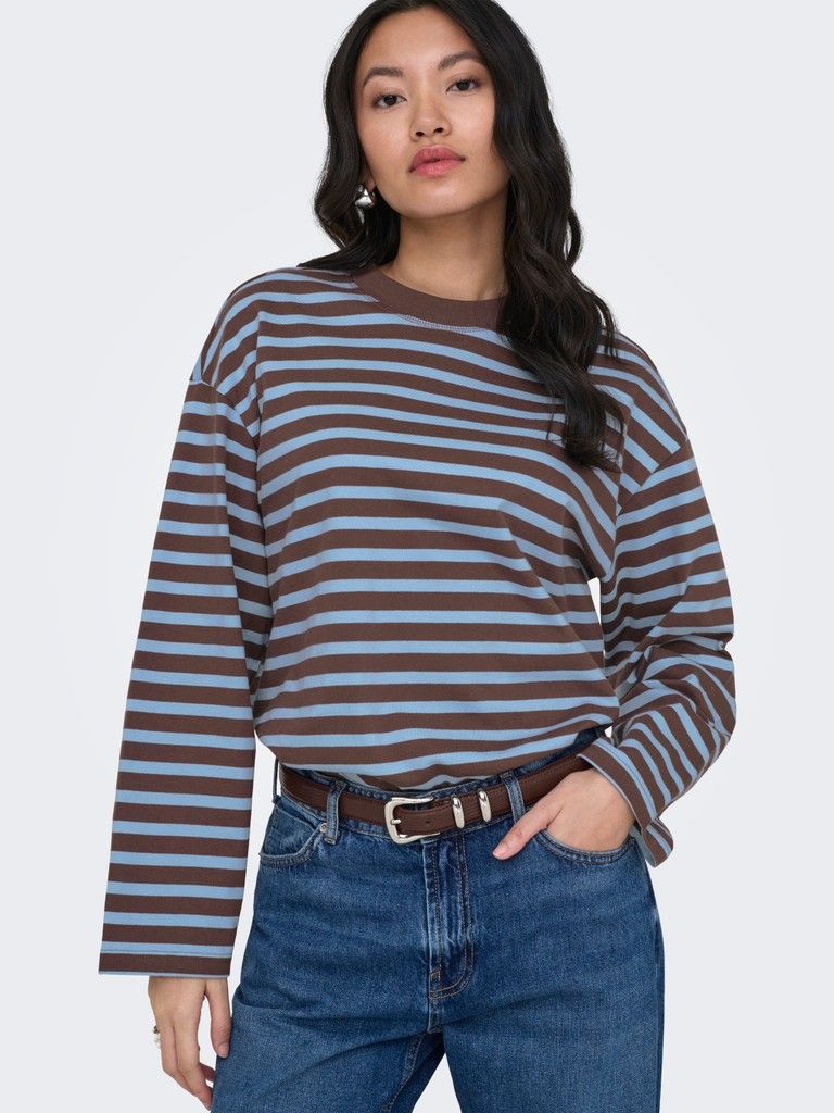 ONLFREJA L/S STRIPE TOP CS JRS Shopping Bag/Chambra