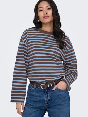 ONLFREJA L/S STRIPE TOP CS JRS Shopping Bag/Chambra