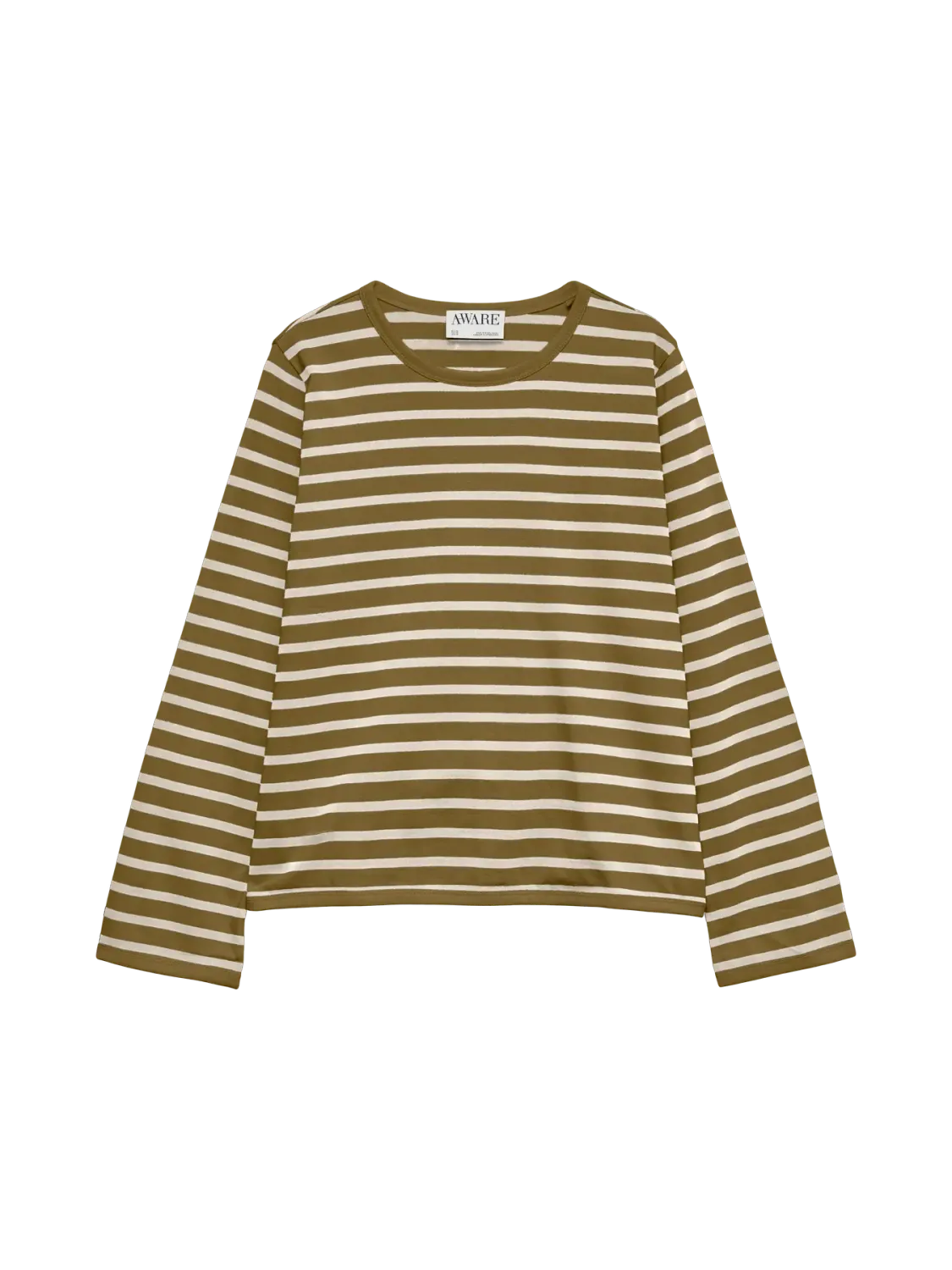 AWCLAUDIA LS O-NECK TOP Breen/BIRCH
