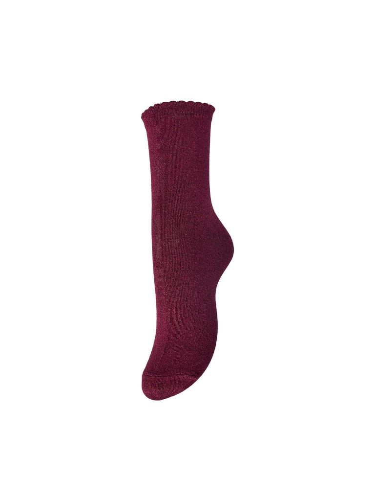 PCSEBBY GLITTER LONG SOCKS NOOS BC Raspberry Radiance/T