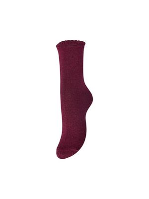 PCSEBBY GLITTER LONG SOCKS NOOS BC Raspberry Radiance/T