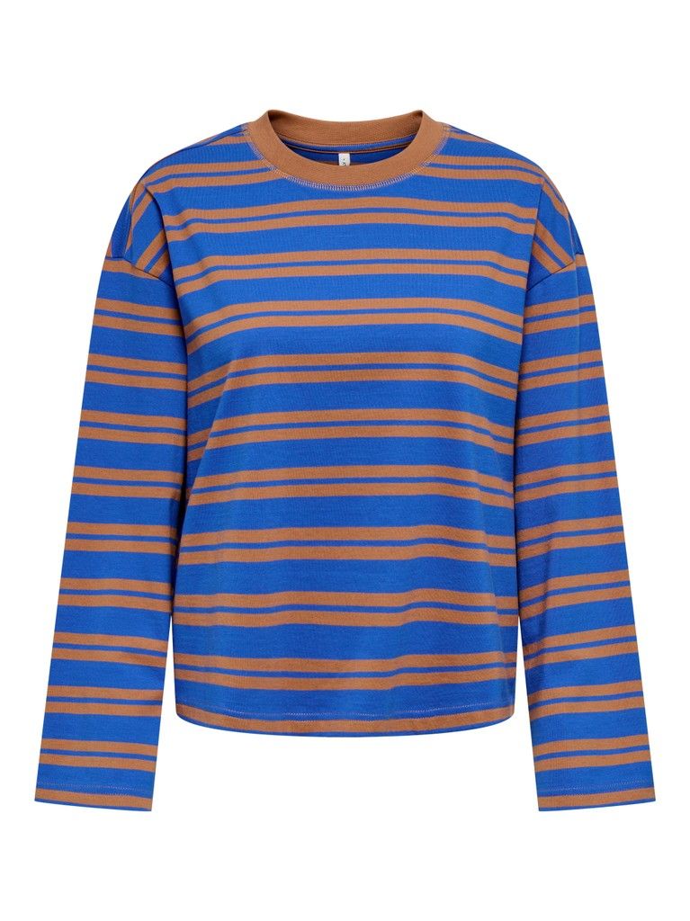ONLFREJA L/S STRIPE TOP CC JRS Turkish Sea/Freja th