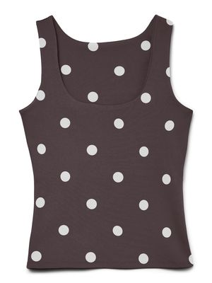 VMMILLION SL SQUARE TOP 2-WAY JRS NOOS Chocolate Brown-Snow White Dot
